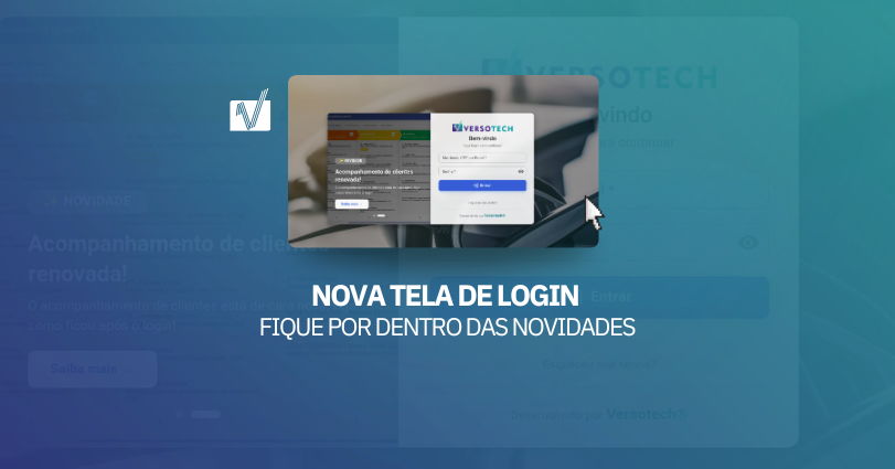 Nova Tela de Login — Fique por dentro das novidades