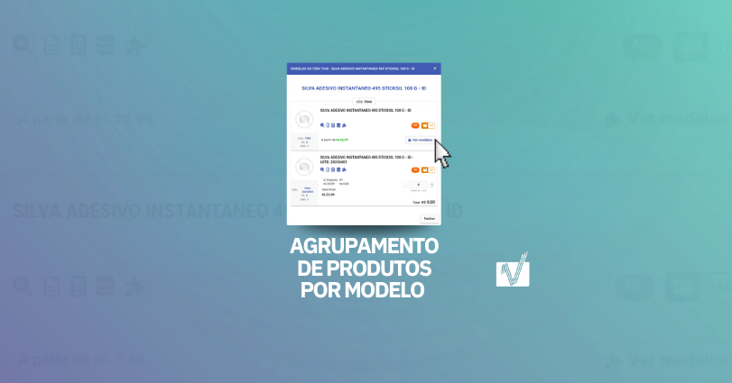 Agrupamento de produtos por modelo: mais organização e precisão no pedido