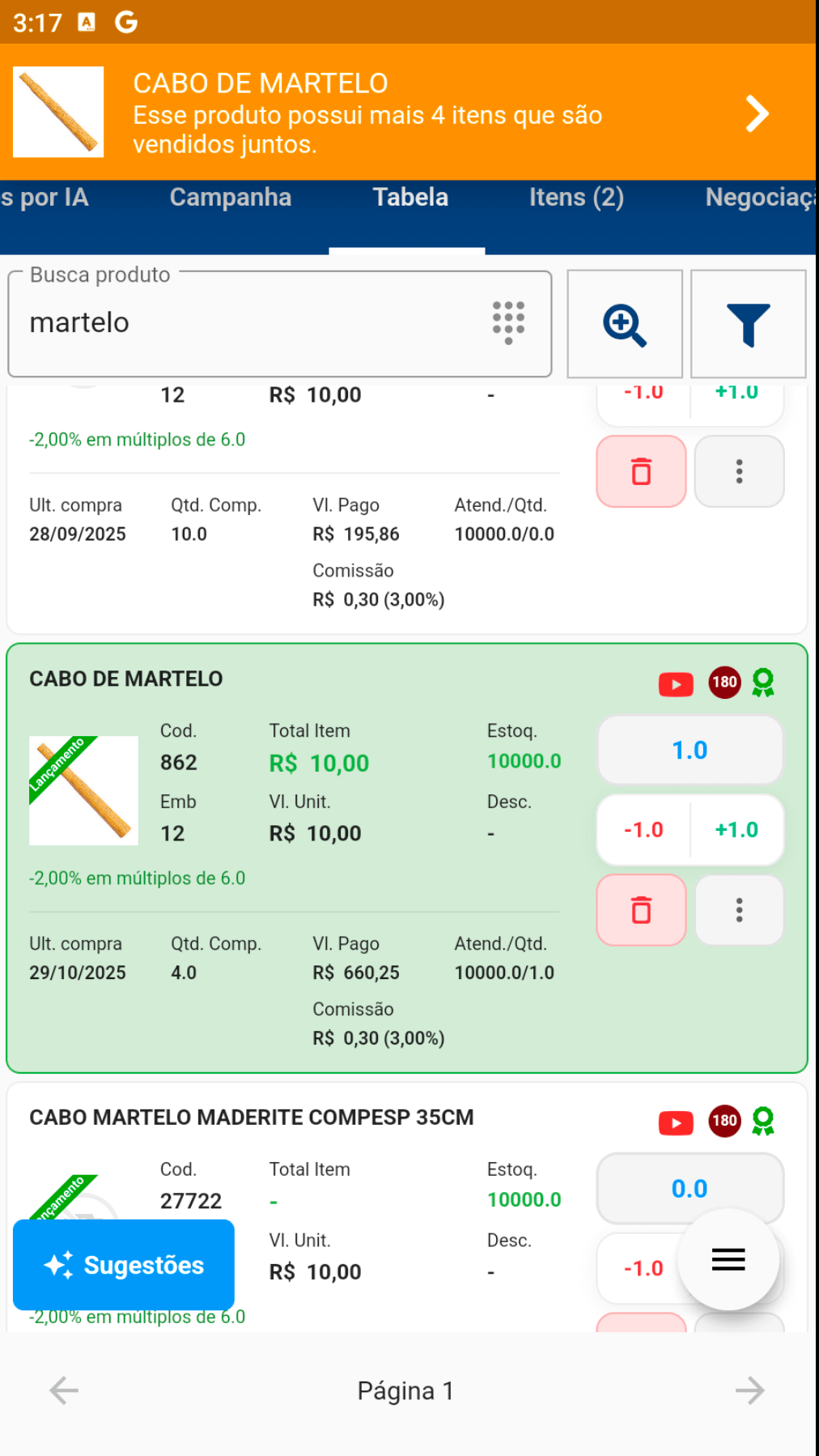 Screenshot VersoVendas - Cálculo Tributário